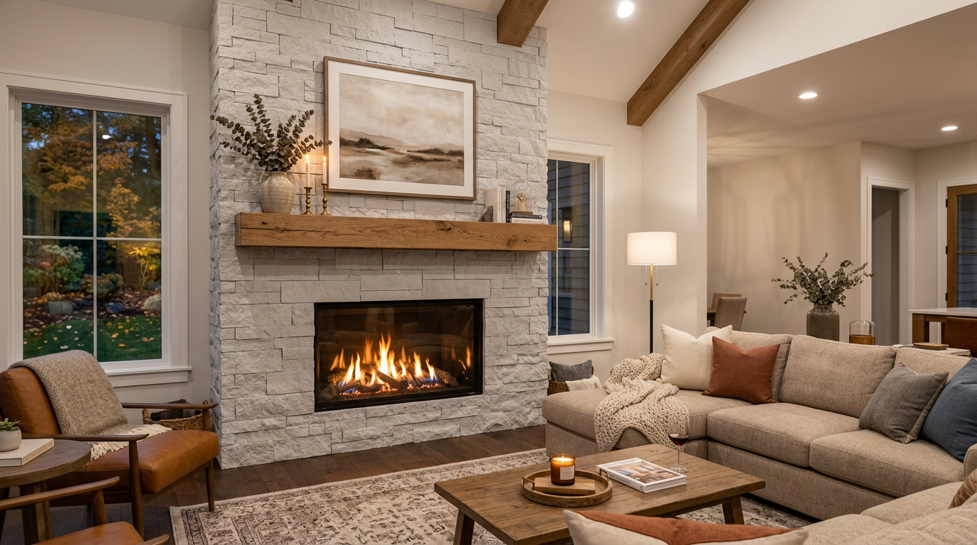 Modern Fireplace Installation - Chimney Sweep The Master